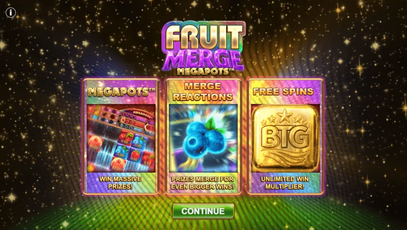 Fruit Merge Megapots - เกมโบนัสพร้อม Megapot Coin