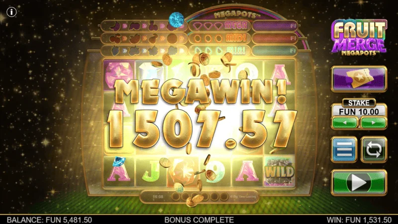 Fruit Merge Megapots - ชนะรางวัลใหญ่ในรอบ