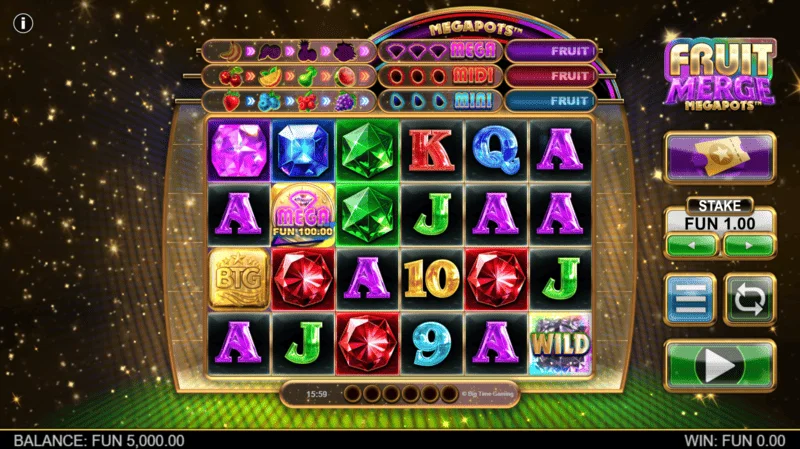 Fruit Merge Megapots - ภาพรวมของวงล้อ